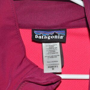 Womens Patagonia Deep Pink Jacket Size M (93% polyester/7% spandex)